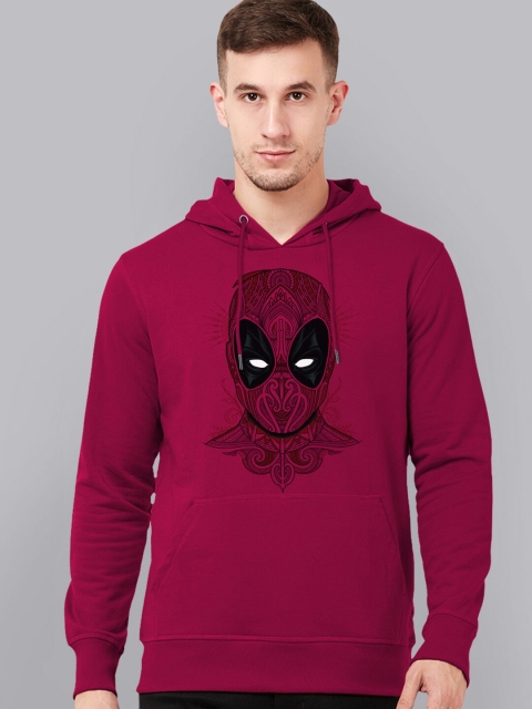 

Free Authority Men Red Deadpool Printed Hooded Sweatshirt