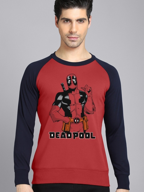 

Free Authority Men Red DEADPOOL Printed Sweatshirt