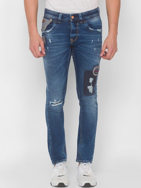 

SPYKAR Men Blue Skinny Fit Low-Rise Jeans
