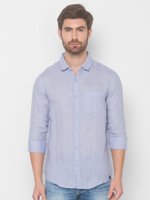 

SPYKAR Men Purple Casual Shirt