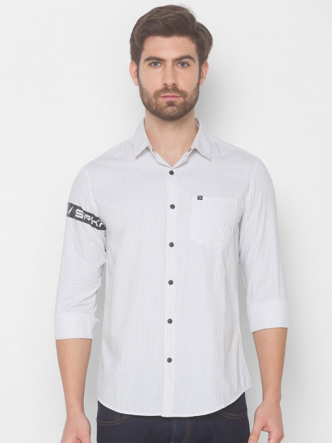 

SPYKAR Men White Casual Shirt