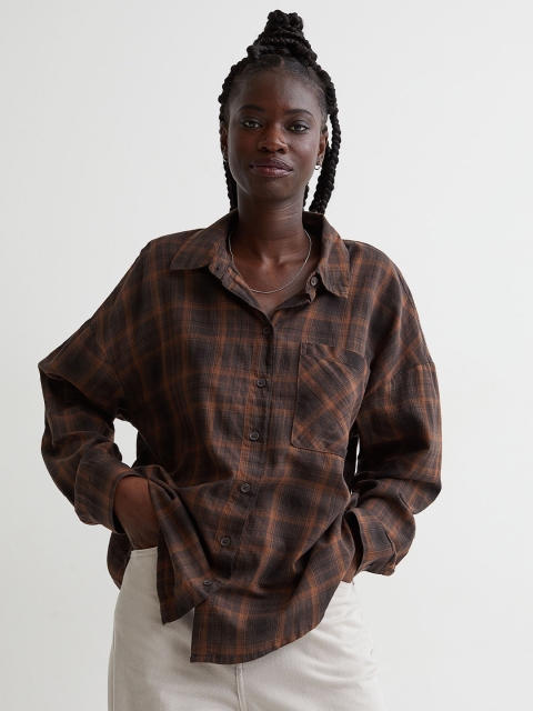 

H&M Brown Wide shirt
