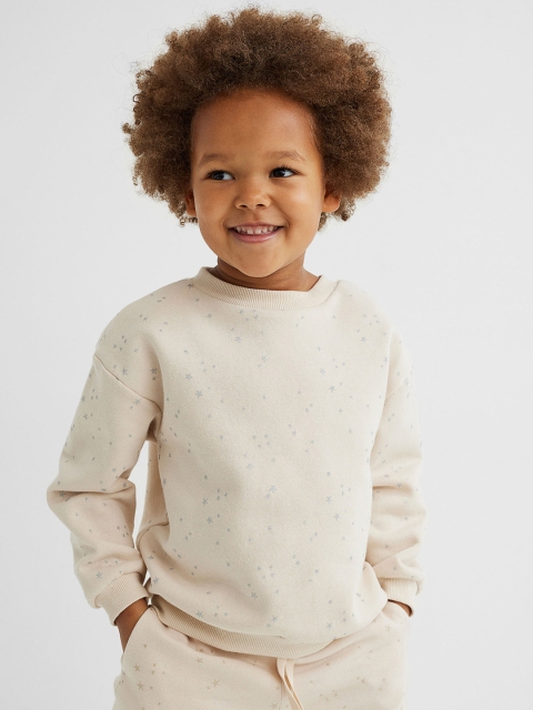 

H&M Girls Beige Sweatshirt