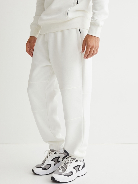 

H&M Men White Sports Joggers