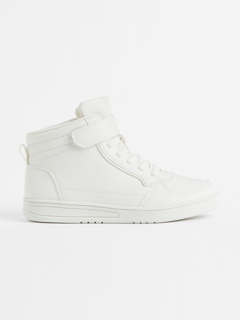 

H&M Boys White Hi-Top Trainers Shoes
