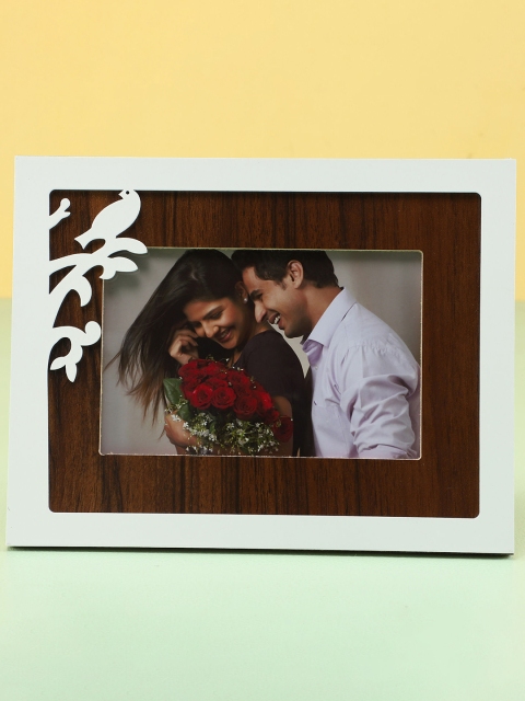 

Ferns N Petals Brown & White Solid Photo Frame