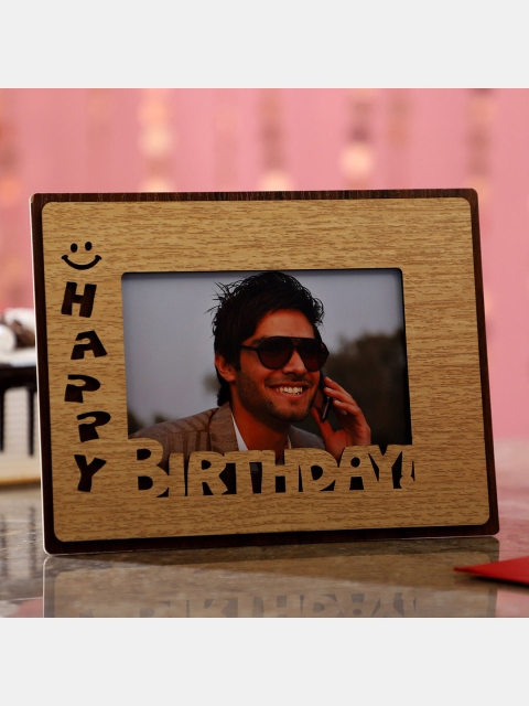 

Ferns N Petals Beige Carved Wooden Photo Frame