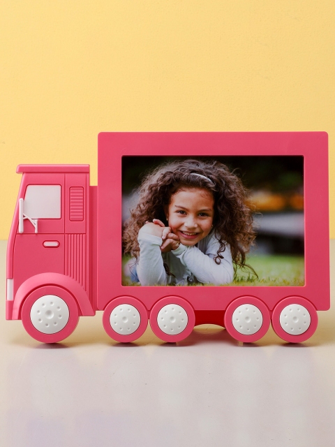 

Ferns N Petals Pink Truck Patterned Table Photo Frame