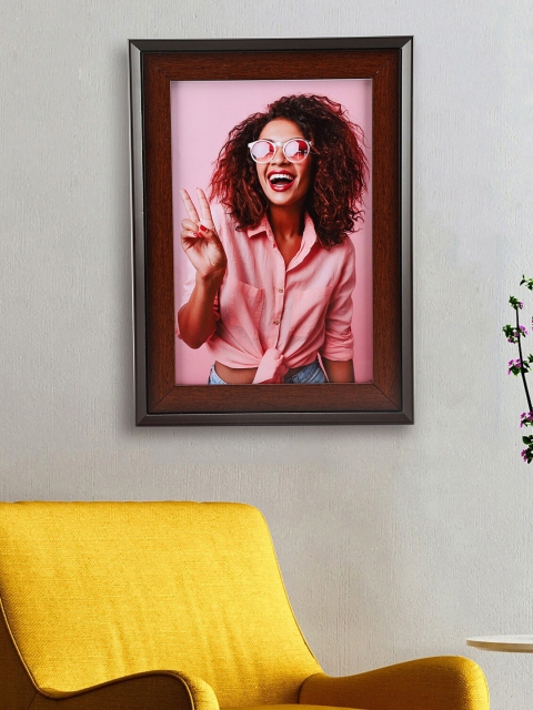

Ferns N Petals Brown Solid Wooden Photo Frame, Multi