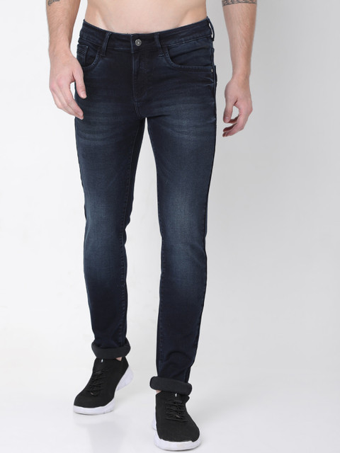 

Rex Straut Jeans Men Blue Slim Fit Light Fade Stretchable Jeans
