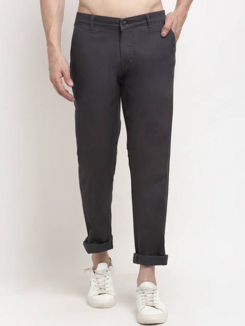 

La Mode Men Black Slim Fit Trousers