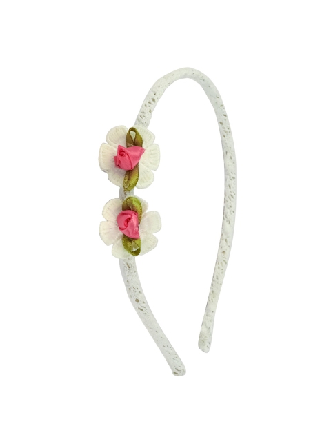 

Spiky Girls White & Pink Flower Hairband