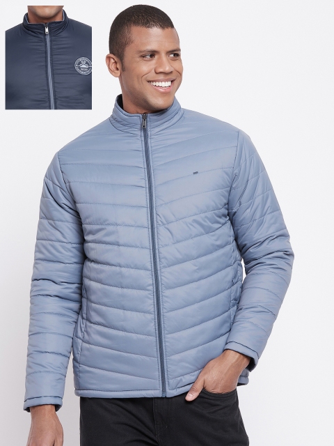 

Okane Men Blue Reversible Padded Jacket