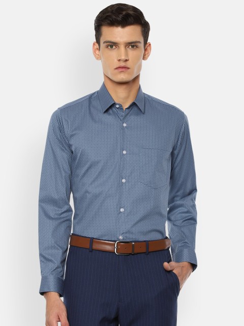 

Louis Philippe Men Blue Slim Fit Formal Shirt