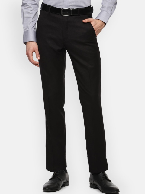 

Van Heusen Men Black Slim Fit Formal Trousers