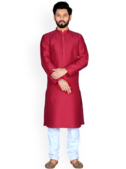 

Viva N Diva Men Red Kurta with Pyjamas