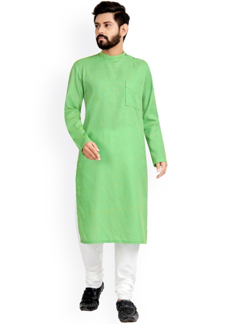 

Viva N Diva Men Green Kurta with Churidar