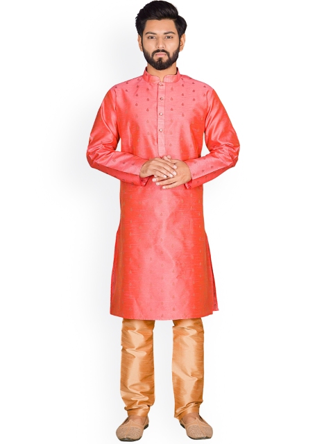 

Viva N Diva Men Peach-Coloured Kurta with Churidar