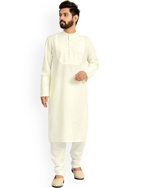 

Viva N Diva Men Cream Coloured Kurta with Churidar