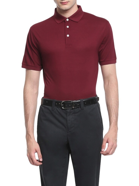 

HACKETT LONDON Men Red Solid Polo Collar T-shirt