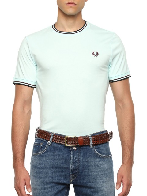 

Fred Perry Men Turquoise Blue T-shirt