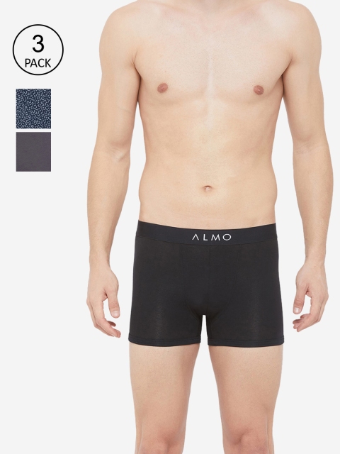 

Almo Wear Men Pack Of 3 Assorted Slim-Fit Organic Cotton Trunks OC-T-BGP02