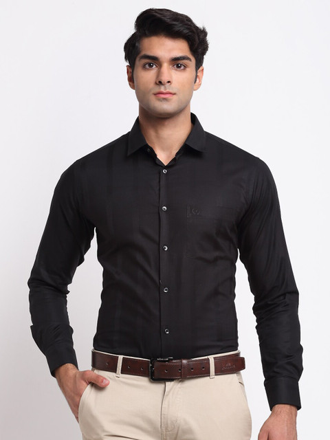

La Mode Men Black Slim Fit Party Shirt