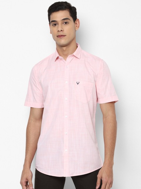 

Allen Solly Men Pink Slim Fit Casual Shirt