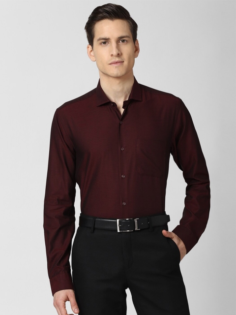 

Peter England Men Maroon Formal Shirt