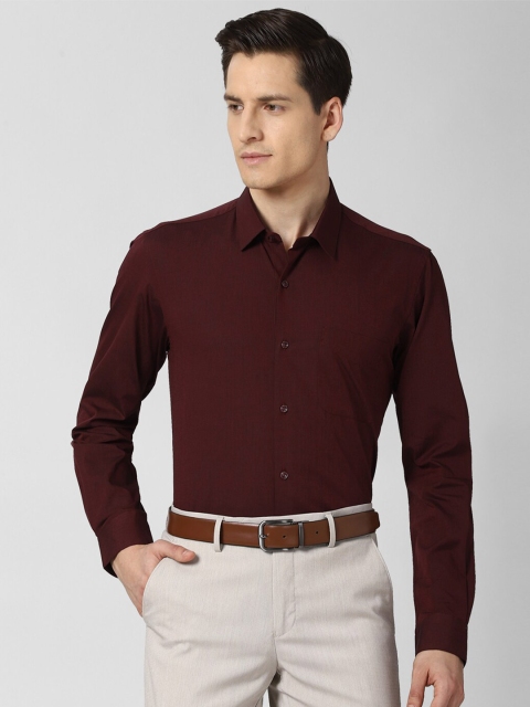 

Peter England Men Maroon Slim Fit Pure Cotton Formal Shirt