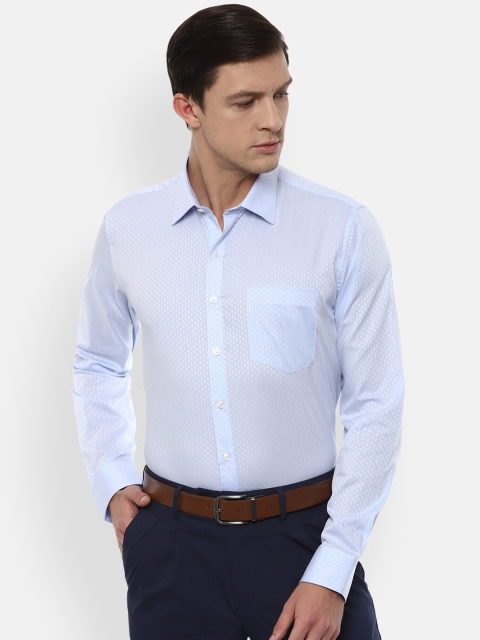 

Van Heusen Men Blue Slim Fit Printed Formal Shirt