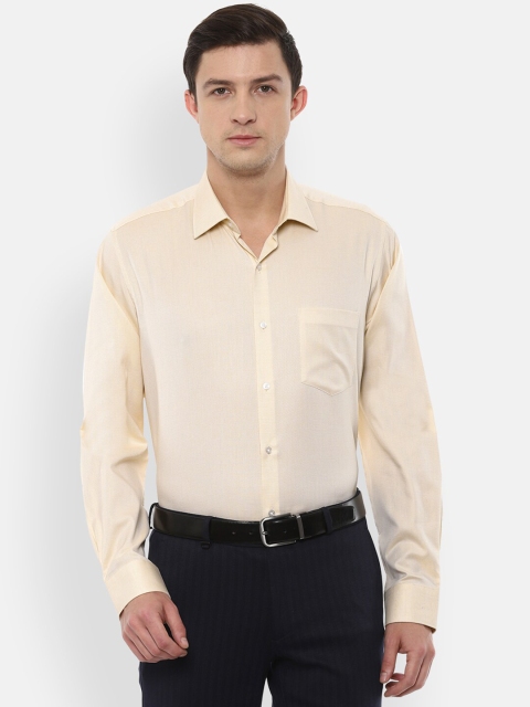 

Van Heusen Men Cream-Coloured Formal Shirt