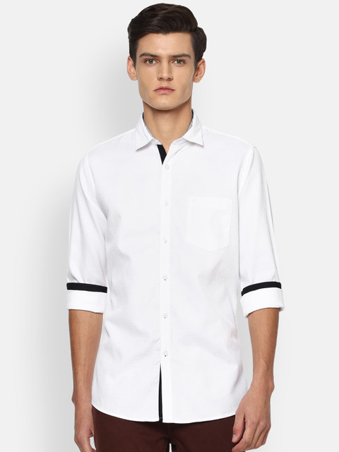 

Van Heusen Sport Men White Slim Fit Pure Cotton Casual Shirt