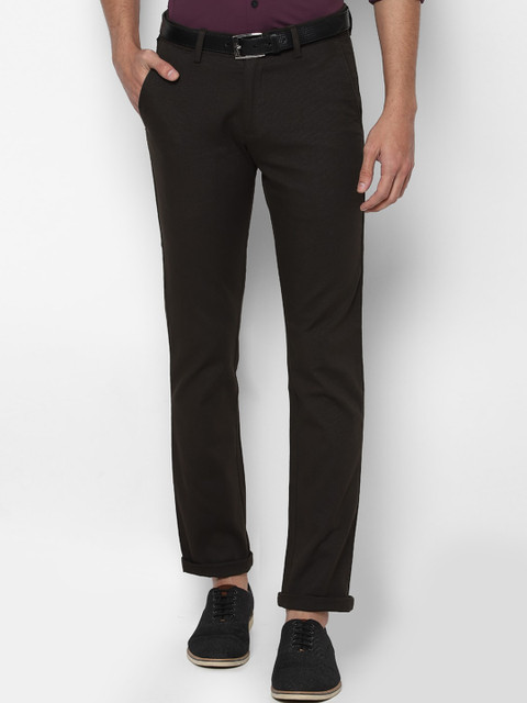 

Allen Solly Men Brown Slim Fit Trousers