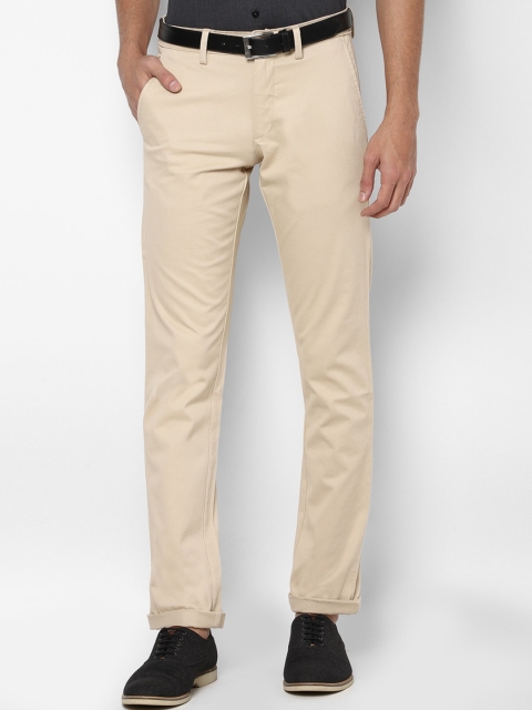 

Allen Solly Men Beige Slim Fit Trousers