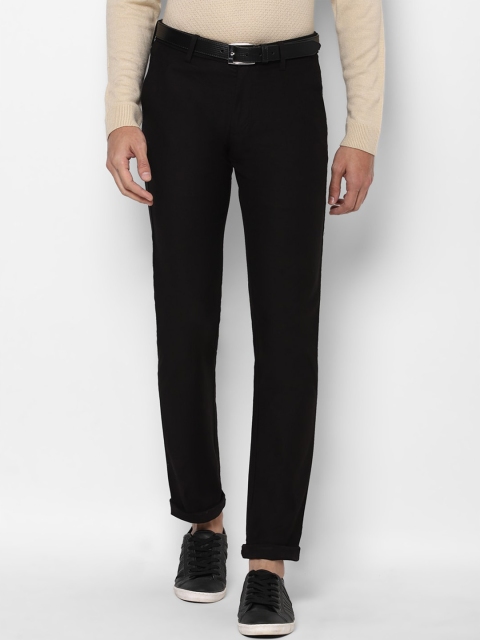 

Allen Solly Men Black Slim Fit Trousers