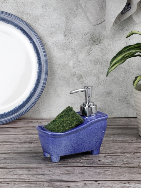 

VarEesha Unisex Blue Solid Ceramic Soap Dispenser