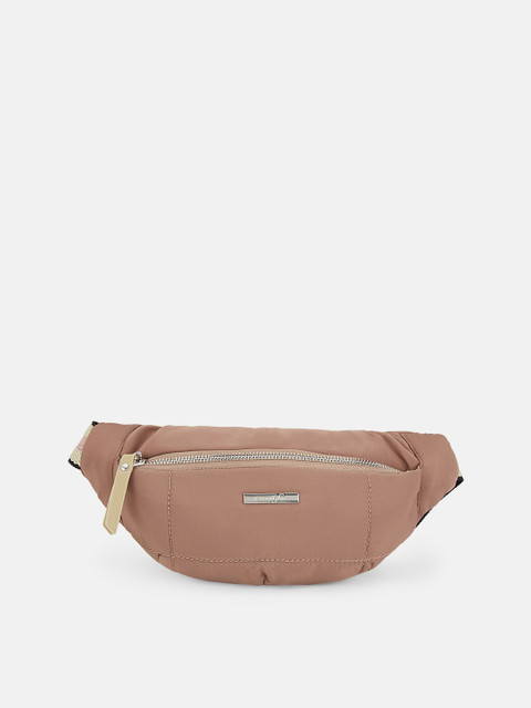 

Forever Glam by Pantaloons Women Peach-Coloured Waist Pouch