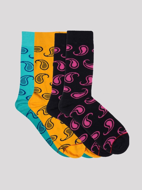 

Soxytoes Men Assorted Pack of 3 Printed Cotton Socks