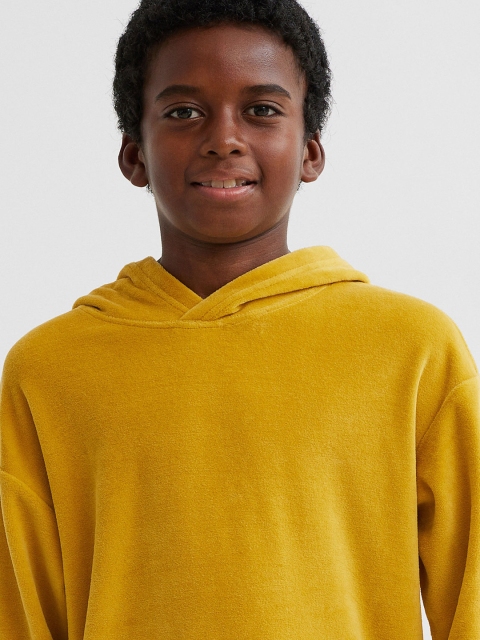 

H&M Boys Yellow Velour Hoodie