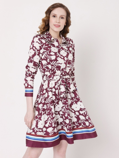

Vero Moda Purple Floral Printed Dress
