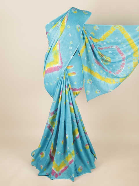 

Pothys Blue & Yellow Pure Cotton Saree