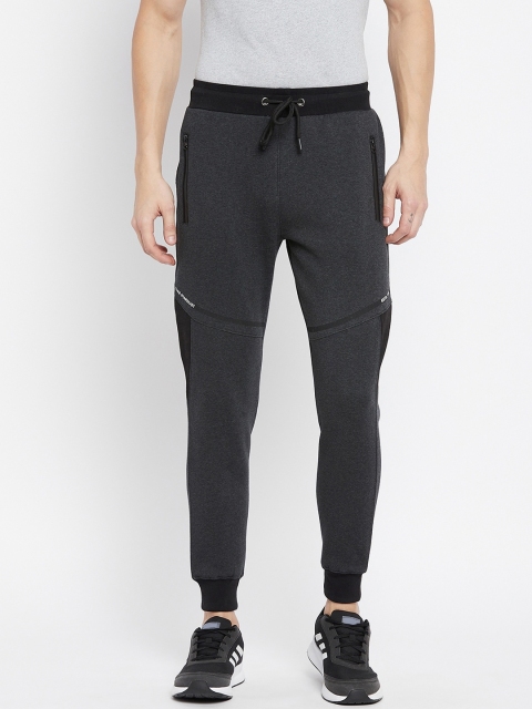 

Duke Men Charcoal Grey Solid Joggers