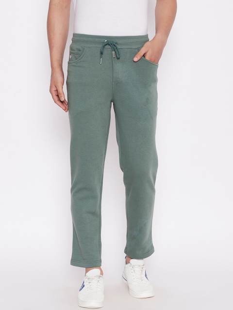 

Duke Men Green Solid Track Pants