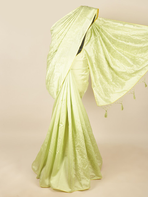 

Pothys Green Ethnic Motifs Art Silk Saree