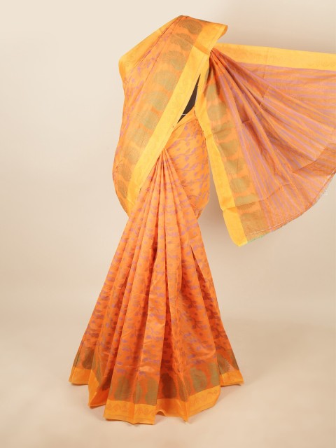 

Pothys Orange Ethnic Motifs Saree