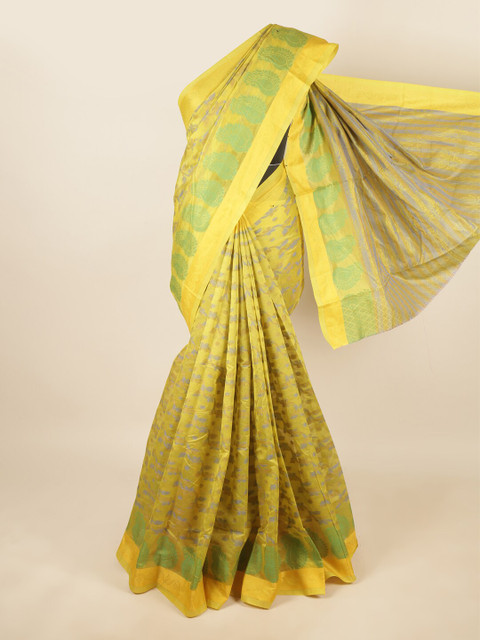 

Pothys Green & Green Woven Design Saree