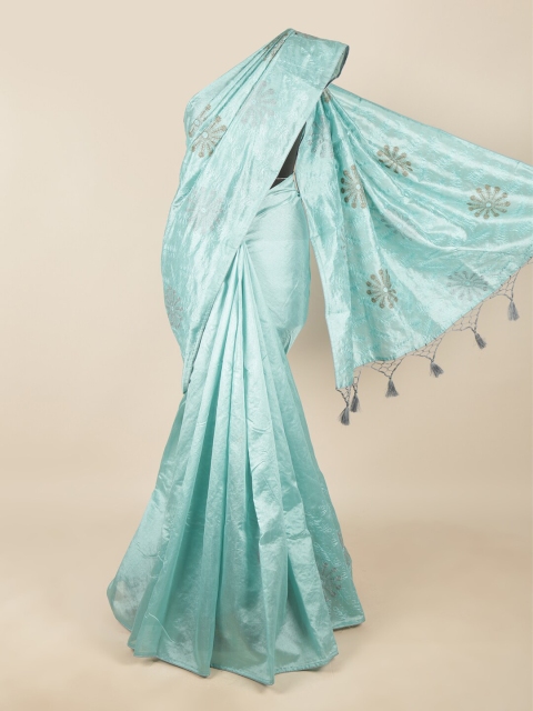 

Pothys Blue & Grey Woven Design Art Silk Saree