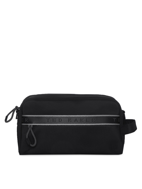 

Ted Baker Black Leather Zippered Pouch