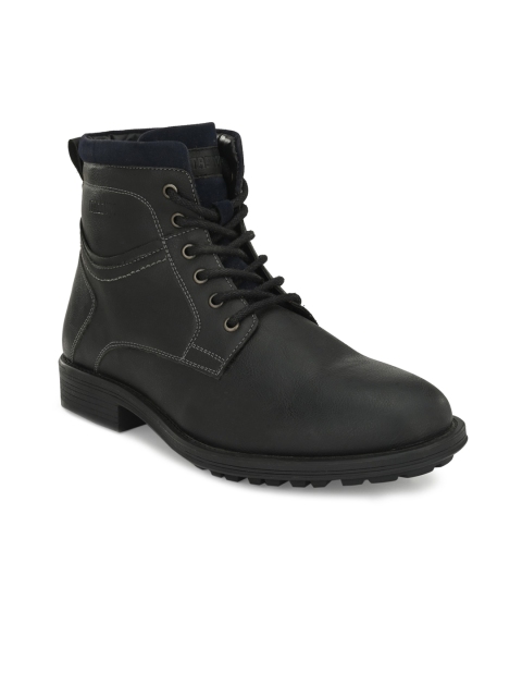 

MUZZATI Men Black Flat Boots